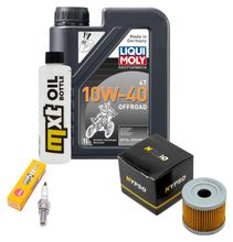 Inspectiepakket 1L 10W-40 + oliefilter + 1x bougie voor Suzuki AN 125 ccm