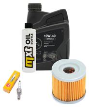 Inspektionspaket 1L 10W-40 + Ölfilter + 1x Zündkerze für Suzuki AN 125 ccm