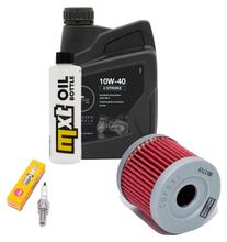 Inspektionspaket 1L 10W-40 + Ölfilter + 1x Zündkerze für Suzuki AN 125 ccm