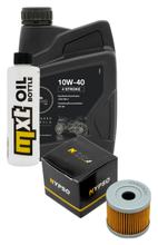 Inspektionspaket 1L 10W-40 + Ölfilter + 1x Zündkerze für Suzuki AN 125 ccm