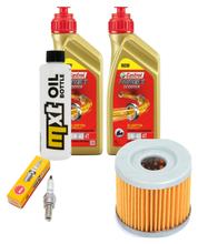 Inspection package 2L 5W-40 + oil filter + 1x spark plug for Suzuki UX Sixteen 125 ccm