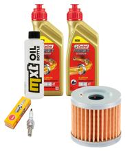 Inspection package 2L 5W-40 + oil filter + 1x spark plug for Suzuki UX Sixteen 125 ccm