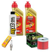 Inspection package 2L 5W-40 + oil filter + 1x spark plug for Suzuki UX Sixteen 125 ccm