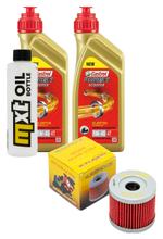 Inspektionspaket 2L 5W-40 + Ölfilter + 1x Zündkerze für Suzuki UX Sixteen 125 ccm