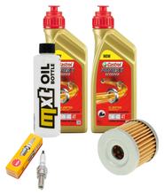 Inspektionspaket 2L 5W-40 + Ölfilter + 1x Zündkerze für Suzuki UX Sixteen 125 ccm
