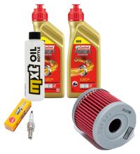 Inspection package 2L 5W-40 + oil filter + 1x spark plug for Suzuki UX Sixteen 125 ccm