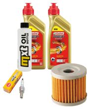 Inspektionspaket 2L 5W-40 + Ölfilter + 1x Zündkerze für Suzuki UX Sixteen 125 ccm