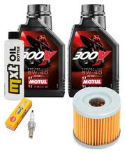 Inspektionspaket 2L 5W-40 + Ölfilter + 1x Zündkerze für Suzuki UX Sixteen 125 ccm
