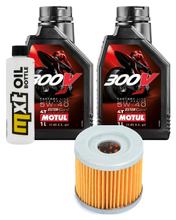 Inspektionspaket 2L 5W-40 + Ölfilter + 1x Zündkerze für Suzuki UX Sixteen 125 ccm