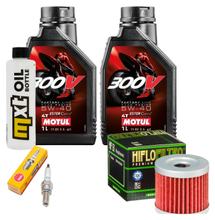 Inspektionspaket 2L 5W-40 + Ölfilter + 1x Zündkerze für Suzuki UX Sixteen 125 ccm