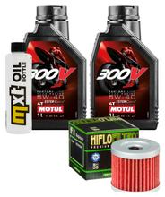 Inspektionspaket 2L 5W-40 + Ölfilter + 1x Zündkerze für Suzuki UX Sixteen 125 ccm