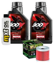 Pacchetto di ispezione 2L 5W-40 + filtro olio + 1x candela per Suzuki UX Sixteen 125 ccm