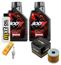Inspektionspaket 2L 5W-40 + Ölfilter + 1x Zündkerze für Suzuki UX Sixteen 125 ccm