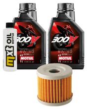 Inspektionspaket 2L 5W-40 + Ölfilter + 1x Zündkerze für Suzuki UX Sixteen 125 ccm