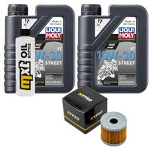 Inspection package 2L 10W-30 + oil filter + 1x spark plug for Suzuki UH Burgman 125 ccm Year 2002