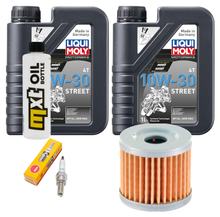 Inspectiepakket 2L 10W-30 + Oliefilter + 1x Bougie voor Suzuki UH Burgman 125 ccm Bj. 2002