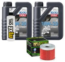 Inspectiepakket 2L 10W-30 + Oliefilter + 1x Bougie voor Suzuki UH G Burgman 125 ccm Bj. 2013