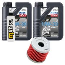 Inspektionspaket 2L 10W-30 + Ölfilter + 1x Zündkerze für Suzuki UH G Burgman 125 ccm Bj. 2013