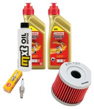 Kit d'inspection 2L 5W-40 + filtre à huile + 1x bougie pour Suzuki UX Sixteen 150 ccm