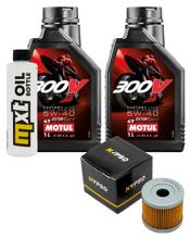 Paquete de inspección 2L 5W-40 + filtro de aceite + 1x bujía para Suzuki UX Sixteen 150 ccm