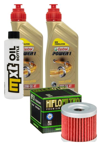 Inspektionspaket 2L 20W-50 + Ölfilter + 1x Zündkerze für Suzuki UH Burgman 200 ccm Bj. 2007