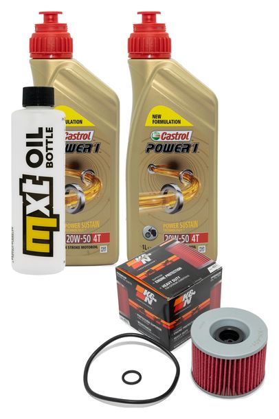 Inspektionspaket 2L 20W-50 + Ölfilter + 1x Zündkerze für Suzuki UH Burgman 200 ccm Bj. 2007