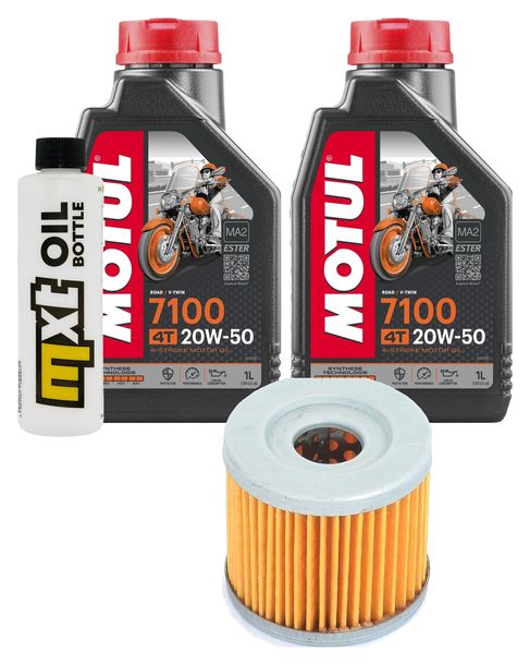 Inspektionspaket 2L 20W-50 + Ölfilter + 1x Zündkerze für Suzuki UH Burgman 200 ccm Bj. 2007