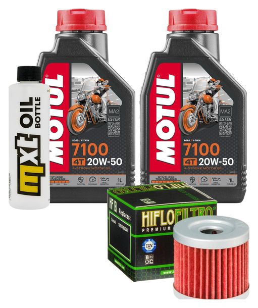 Inspektionspaket 2L 20W-50 + Ölfilter + 1x Zündkerze für Suzuki UH Burgman 200 ccm Bj. 2007
