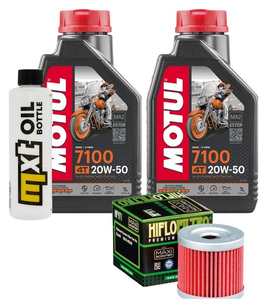 Inspektionspaket 2L 20W-50 + Ölfilter + 1x Zündkerze für Suzuki UH Burgman 200 ccm Bj. 2007
