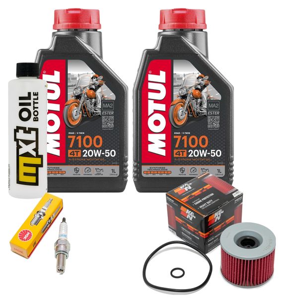 Inspektionspaket 2L 20W-50 + Ölfilter + 1x Zündkerze für Suzuki UH Burgman 200 ccm Bj. 2007