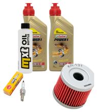 Pacote de Inspeção 2L 20W-50 + Filtro de Óleo + 1x Vela de Ignição para Suzuki UH Burgman 200 ccm Ano 2007