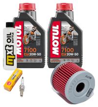 Pacote de Inspeção 2L 20W-50 + Filtro de Óleo + 1x Vela de Ignição para Suzuki UH Burgman 200 ccm Ano 2007