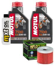 Paquete de inspección 2L 20W-50 + filtro de aceite + 1x bujía para Suzuki UH Burgman 200 ccm Año 2007
