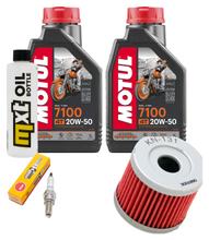 Pacote de Inspeção 2L 20W-50 + Filtro de Óleo + 1x Vela de Ignição para Suzuki UH Burgman 200 ccm Ano 2007