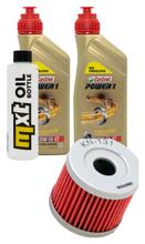 Paquete de inspección 2L 20W-50 + filtro de aceite + 1x bujía para Suzuki UH Burgman 200 ccm Año 2007