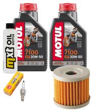 Pakiet przeglądowy 2L 20W-50 + filtr oleju + 1x świeca zapłonowa do Suzuki UH Burgman 200 ccm Rok produkcji 2007