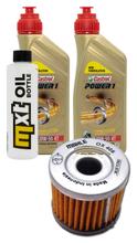 Paquete de inspección 2L 20W-50 + filtro de aceite + 1x bujía para Suzuki UH Burgman 200 ccm Año 2007