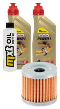 Paquete de inspección 2L 20W-50 + filtro de aceite + 1x bujía para Suzuki UH Burgman 200 ccm Año 2007