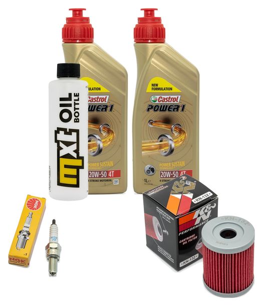 Inspektionspaket 2L 20W-50 + Ölfilter + 1x Zündkerze für Suzuki AN Burgman 250 ccm Bj. 1998
