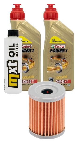 Inspektionspaket 2L 20W-50 + Ölfilter + 1x Zündkerze für Suzuki AN Burgman 250 ccm Bj. 1998