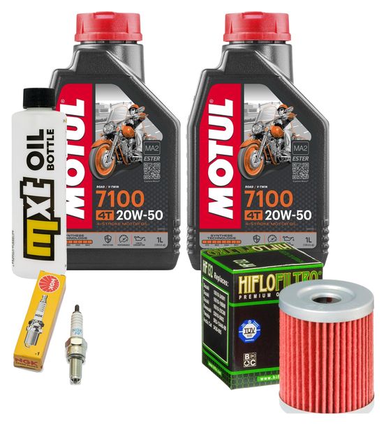 Inspektionspaket 2L 20W-50 + Ölfilter + 1x Zündkerze für Suzuki AN Burgman 250 ccm Bj. 1998