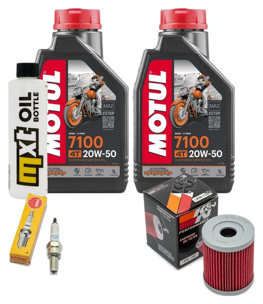 Inspektionspaket 2L 20W-50 + Ölfilter + 1x Zündkerze für Suzuki AN Burgman 250 ccm Bj. 1998