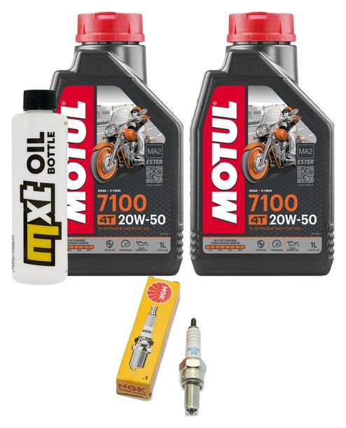 Inspektionspaket 2L 20W-50 + Ölfilter + 1x Zündkerze für Suzuki AN Burgman 250 ccm Bj. 1998