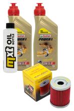 Pacote de Inspeção 2L 20W-50 + Filtro de Óleo + 1x Vela de Ignição para Suzuki AN Burgman 250 ccm Ano 1998