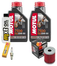 Inspectiepakket 2L 20W-50 + Oliefilter + 1x Bougie voor Suzuki AN Burgman 250 ccm Bj. 1998