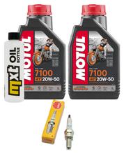 Inspectiepakket 2L 20W-50 + Oliefilter + 1x Bougie voor Suzuki AN Burgman 250 ccm Bj. 1998