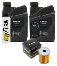 Kit d'inspection 2L 20W-50 + filtre à huile + 1x bougie pour Suzuki AN Burgman 250 ccm Année 1998