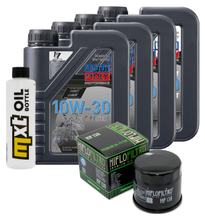 Inspection package 4L 10W-30 + oil filter + 1x spark plug for Suzuki AN Burgman 650 ccm Year 2002