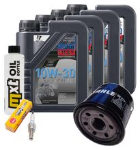 Inspection package 4L 10W-30 + oil filter + 1x spark plug for Suzuki AN Burgman 650 ccm Year 2004