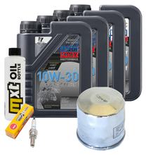 Inspection package 4L 10W-30 + oil filter + 1x spark plug for Suzuki AN Burgman 650 ccm Year 2004